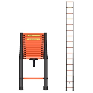 tnt the next trend carbon steel folding telescopic ladder 150kg max capacity  collapsible ladder for home or outdoor work