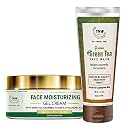 TNW-The Natural Wash Face Moisturizing Gel Cream & Green Tea Face Wash | For Deep Nourishment | Combo for Dry Skin | Chemical-Free Skincare Products