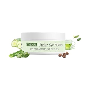 tnw-the natural wash hydrogel under eye patches 30 pairs  enriched with green tea cucumber aloe vera niacinamide amp caffeine  for reduce dark circles amp puffy eyes  suitable for all skin types