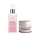 TNW-THE NATURAL WASH Tomato Clay Mask &amp; Steam Distilled Rose Water For Soft &amp; Hydrated Skin | Skincare With Tomato &amp; Roses | Goodness Of Natural Ingredients For Skin, 1 Count