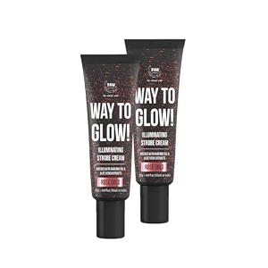 tnw the natural wash illuminating strobe cream 01 rose gold 25 g  glow cream illuminator for radiant skin  with avocado oil aloe vera hydrating makeup base