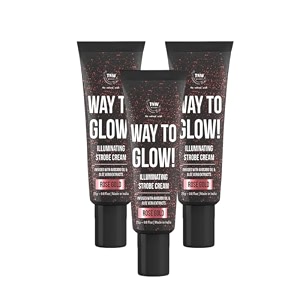 tnw the natural wash illuminating strobe cream 01 rose gold 25 g  glow cream illuminator for radiant skin  with avocado oil aloe vera hydrating makeup base
