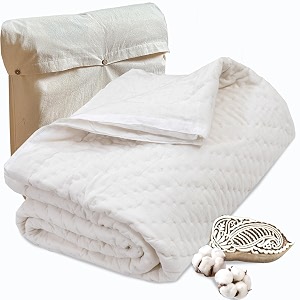 toaiart jaipuri quilt  lightweight comforterrazairajai  hand quilted  block printed reversible 3 layer premium mulmul cotton cotton wool fillingsingle size 60 x 90  while solid
