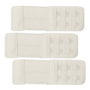tobbtwist bra hook extender-2 hook - 3 eye with extra elastic for women save your bra increase band length combo