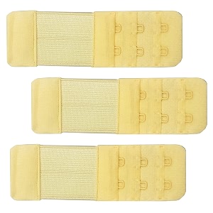 tobbtwist bra hook extender-2 hook - 3 eye with extra elastic for women save your bra increase band length combo