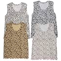 ToBeInStyle Girl's 4 Pack 100% Cotton Ruffle Hem Tank Tops Super Soft Undershirts
