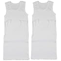 ToBeInStyle Girl's 4 Pack 100% Cotton Ruffle Hem Tank Tops Super Soft Undershirts