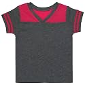 ToBeInStyle Kids Boys Girls Cotton Jersey Contrast Raglan V-Neck Tee T-Shirts
