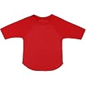 ToBeInStyle Kids Boys Girls Cotton Jersey Contrast Raglan V-Neck Tee T-Shirts