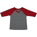 ToBeInStyle Kids Boys Girls Cotton Jersey Contrast Raglan V-Neck Tee T-Shirts