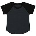 ToBeInStyle Kids Boys Girls Cotton Jersey Contrast Raglan V-Neck Tee T-Shirts