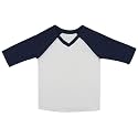ToBeInStyle Kids Boys Girls Cotton Jersey Contrast Raglan V-Neck Tee T-Shirts