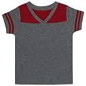ToBeInStyle Kids Boys Girls Cotton Jersey Contrast Raglan V-Neck Tee T-Shirts
