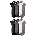 ToBeInStyle Pack of 6 Printed &amp; Solid Low Cut Ankle Socks - Kid’s &amp; Adults
