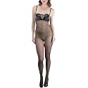 ToBeInStyle Women’s Bodystocking Crotchless Peek-A-Boo Fishnet Lace Bodysuit