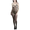 ToBeInStyle Women’s Bodystocking Crotchless Peek-A-Boo Fishnet Lace Bodysuit