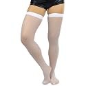 ToBeInStyle Women’s Fine Classic Fishnet Thigh High Stretch Nylon Novelty Stockings