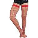 ToBeInStyle Women’s Vibrant Large Net Fishnet Thigh High Elastic Nylon Novelty Stockings