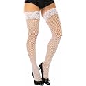 ToBeInStyle Women’s Vibrant Large Net Fishnet Thigh High Elastic Nylon Novelty Stockings