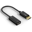 Tobfit 4K Displayport to HDMI Adapter, Uni-Directional Gold-Plated Displayport (DP) Male to HDMI Female Adapter Compatible with HP, Dell, Lenovo & More