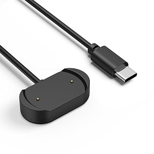 tobfit charger cable compatible for amazfit gts 3  gtr 3  gtr 3 prot-rex 2 - fast type c charging cable 33ft 100cm black durable charger cable for amazfit smartwatch accessories