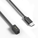 Tobfit Charger Compatible with Redmi Watch 5/4 / Xiaomi Mi Band 8/8 Pro/9/9 Pro/Smart Band 2 – 100cm USB Charging Cable Replacement (Not for Redmi Watch 3) Type C, Black