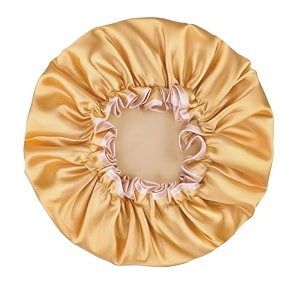 tobfit double layer waterproof shower cap with elastic band  reusable bath cap for women large waterproof plastic shower hat for long short amp curly hair ideal for spa amp salon