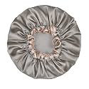 Tobfit Double Layer Waterproof Shower Cap with Elastic Band – Reusable Bath Cap for Women, Large Waterproof Plastic Shower Hat for Long, Short & Curly Hair, Ideal for Spa & Salon