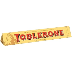 toblerone of switzerland milk chocolate with honey and almond nougat 200 grams