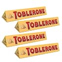 Toblerone of Switzerland Milk Chocolate with Honey and Almond Nougat - 4 Pack Pouch, 4 X 100 g