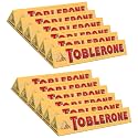Toblerone Of Switzerland Milk Chocolate With Honey And Almond Nougat - 12 Pack Pouch, 12 X 100 Gram