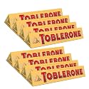 Toblerone Of Switzerland Milk Chocolate With Honey &amp; Almond Nougat-8 Pack Pouch, 8 X 100 Gram