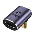 Tobo 90 Degree USB C Adapter, Type C Male to USB C Female Right Angle Connector for Steam Deck, Switch, Mac-Book Pro/Air, Tablet, Phone and More Type C Devices(TD-1026CC, Pack-of-1)