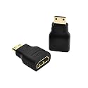 Tobo Gold Plated Mini HDMI to HDMI Adapter Male to Female Converter for HDTV 1080p HDTV, Camcorder. TD-533H