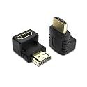 Tobo HDMI Cable Converters 270/90 Degree Angle HDMI Male to HDMI Female for 1080P HDTV Cable Adapter Converter Extension (HDMI 90 &amp; 270 Degree Adapter)-TD-480H-TD-479H.