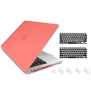tobo plastic hard shell case compatible with newest air 13 inch release 2020 2019 2018  a2337 m1 a2179 a1932  with keyboard cover touch id protective case army-black - td-092cc