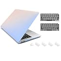Tobo Plastic Hard Shell Case Compatible with Newest Air 13 inch Release 2020 2019 2018 [ A2337 M1 A2179 A1932 ] with Keyboard Cover Touch ID Protective Case (Pink-Blue) - TD-132CC