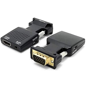 tobo portable male vga to hdmi video adapterconverter for tv computer projector with audio power cable -d-sub 15-pinnot work hdmi to vga td-168tc