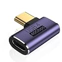 Tobo Right Angle USB C Adapter, 40Gbps USB C Adapter, USB C Extender Adapter Support 8K Video Display 100W Charging for USB4, USB C Mobile Phone, (TD-944CC, Pack-of-1)
