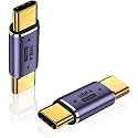 Tobo Type C Male to Type C Male Adapter, 40Gbps USB Type C Adapter Support 8K@60Hz Video Display 100W PD(TD-979TC, Pack-of-2)