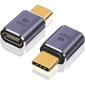 tobo usb c adapter usb type c male to female adapter extender support 100w 40gbps 8k60hz for thunderbolt 43 macbook proair laptop tablet phones and more type c devicestd-943cc pack-of-2