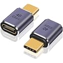 Tobo USB C Adapter, USB Type C Male to Female Adapter Extender Support 100W, 40Gbps, 8K@60Hz for Thunderbolt 4/3, MacBook Pro/Air, Laptop, Tablet, Phones and More Type C Devices(TD-943CC, Pack-of-2)