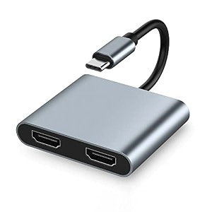tobo usb c to dual hdmi adapter usb type c to dual monitor hdmi adapter 4k60hz compatible wth mac-book pro 2020-2016mac-bok air 2020-2018chrom-bok pixel720730surface 2-in