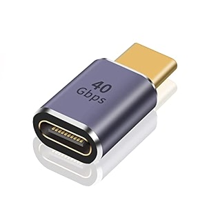 tobo usb c adapter usb type c male to female adapter extender support 100w 40gbps 8k60hz for thunderbolt 43 macbook proair laptop tablet phones and more type c devices td-943cc pack-of-1