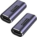Tobo USB C Female to Female Adapter, USB C Coupler 100W Power Delivery, 40Gbps USB C Female to Female Coupler with 8K@60Hz Video Display Compatible for iPad, MacBook,Thunderbolt 4/3 (2Pack) TD-941CC