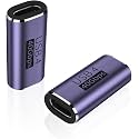 Tobo USB C Female to Female Adapter, USB Type C Coupler Extender Support 100W, 40Gbps, 8K@60Hz for Thunderbolt 4/3, MacBook Pro/Air, Laptop, Phones and More Type C Devices(TD-941C, Pack-of-2)