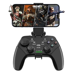 tobo wireless mobile gaming controller iphoneiosandroidpcsteam deck gamepad with phone holder turbo joystick for iphone 151413ipadandroidsamsungtablet call of duty direct play td-1284ga