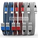TOBUHI Phone Charger 6Pack 3/3/6/6/6/10 FT Nylon Braided Cable Fast Charging Cord Compatible Phone 12 11 Pro Max XS X XR 8 6S Plus