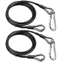 TOBWOLF 2PCS Gym Extension Cable, 10/20/39in Cable Machine Attachment