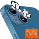 TOCOL Camera Lens Protector for iPhone 13 / iPhone 13 Mini Tempered Glass HD Individual Scratch Resistant Camera Cover Accessories Case Friendly 2 Pack（Clear）
